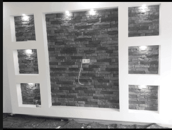 Placare decorativă de interior cu piatră realizată de MIRACOLE TOTAL